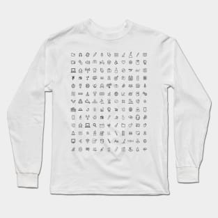 vacation Travel Translator Icons 2023 Long Sleeve T-Shirt